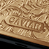 Caviar logo Goldplated