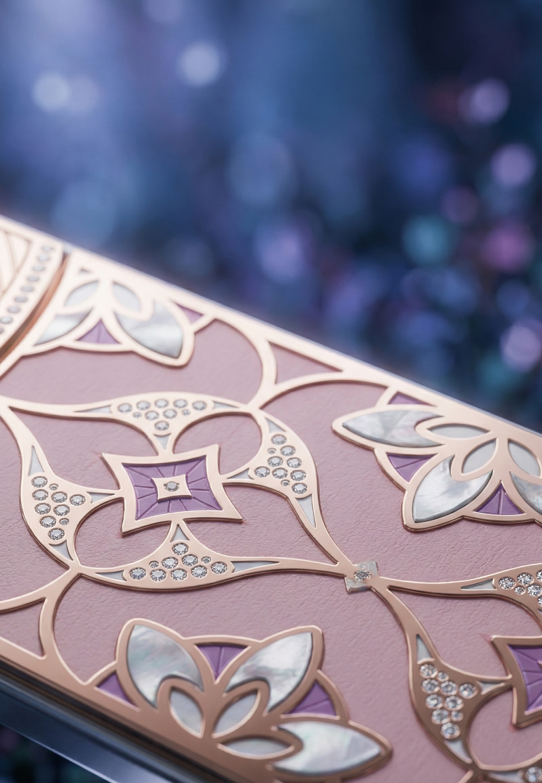 Natural Leather Charming Lotus