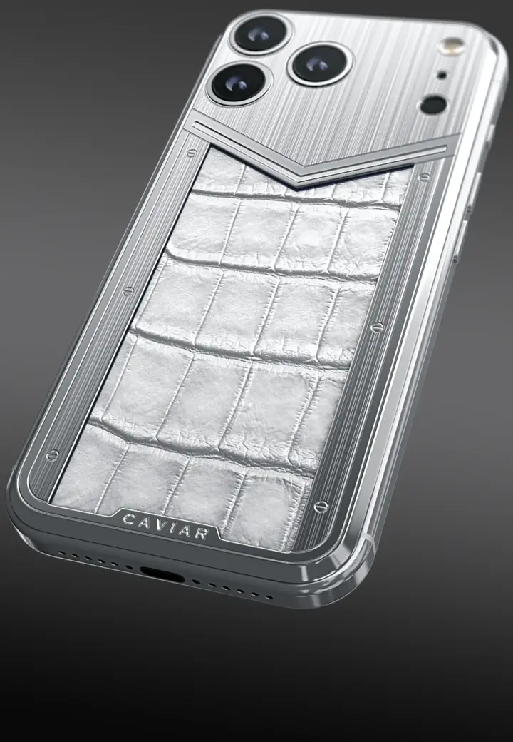 Genuine Crocodile Leather Arctic Pearl