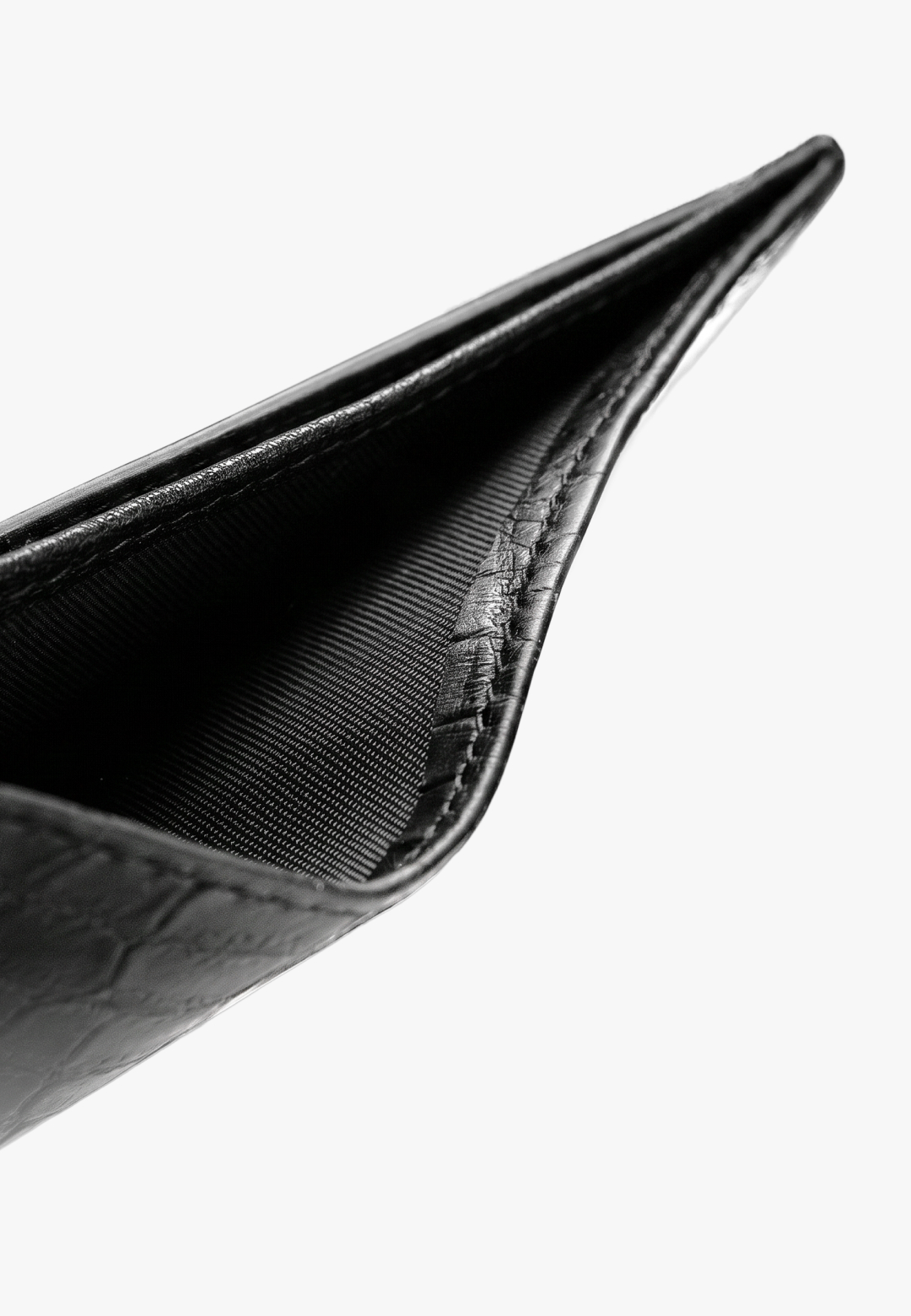 Hand saddle stitching Nero