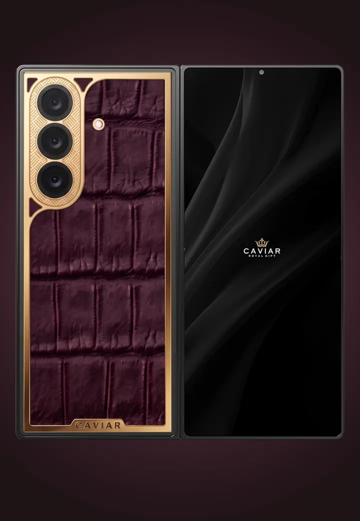 Custom Caviar Wallpaper Deep Purple