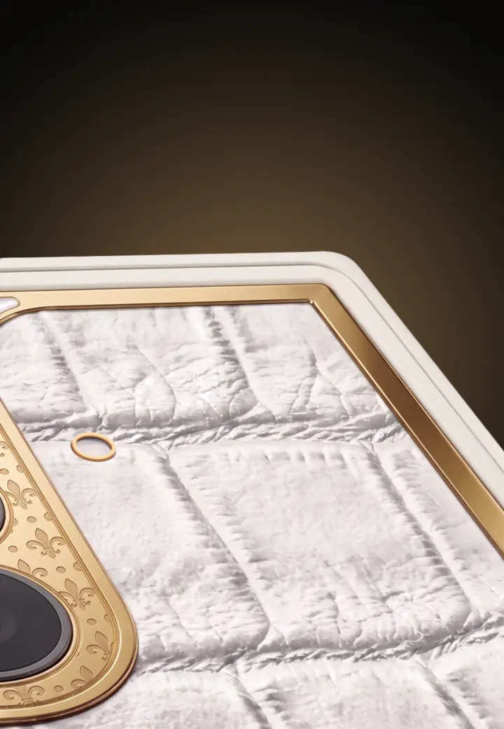 Natural Leather Gold Emblem