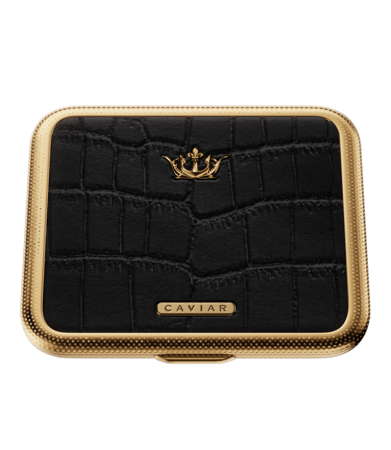 figaretto corse carte Caviar Smoke Device Black Gold Cigarette Case figaretto corse carte