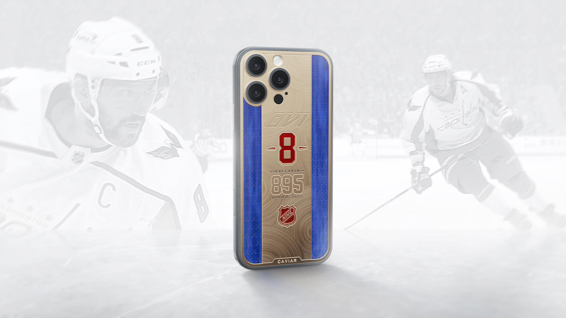 Caviar Creates a Custom iPhone for the greatest goal-scorer in NHL history, Alex Ovechkin